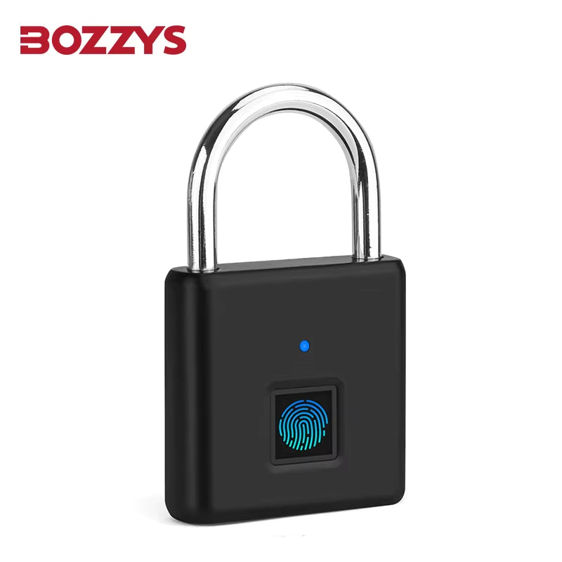 Fingerprint Padlock Smart Lock 05S Unlock 180 Days Battery IP55 Waterproof Type-C Rechargeable for Luggage Backpack Gym Locker