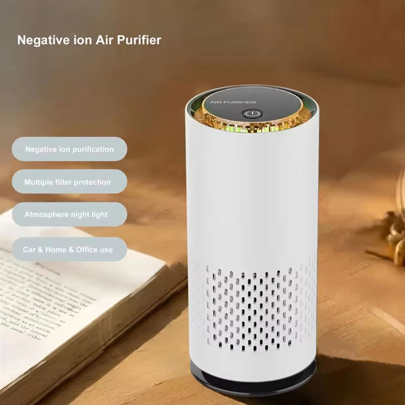 Electric Air Purifier Air Purifier for Car House Negative Air Purifier White