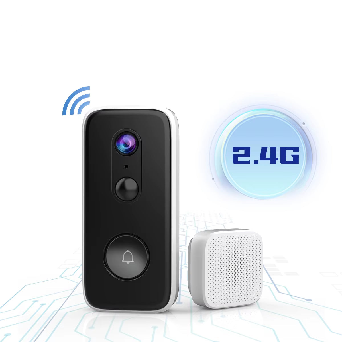 3MP 2MP Wifi Video Doorbell Camera Smart Home Security Battery PIR Motion Detector Two Way Intercom Free Cloud Storage