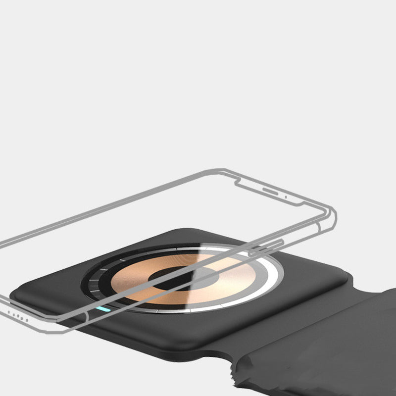 Stylish Magnetic Folding 3-In-1 Wireless Charger