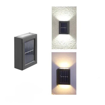 1~6Pcs Solar Light Outdoor up and down Wall Washer Light Waterproof Solar Lamp Garden Street Balcony Yard Stairs Fence Decor