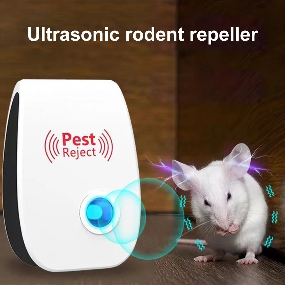6Pcs Ultrasonic Pest Repeller Insect Bug Repeller Long Range Pest & Insect Deterrent Multi-Function for Roach Rodent Mouse Bugs