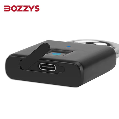 Fingerprint Padlock Smart Lock 05S Unlock 180 Days Battery IP55 Waterproof Type-C Rechargeable for Luggage Backpack Gym Locker