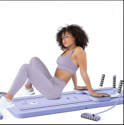 Terragym Pilates Board,Multi-Functional Ab Exercise Board,Foldablehome Pilates Reformer with Knee Mat ,Timer Andresistance Bands,Abs Workout Equipment Forabdominal & Core Strength Training #Tiktokshopblackfriday #Tiktokshopcybermonday
